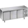 Forcar Tavolo Refrigerato 3 porte In acciaio inox AISI 210 ForCold GN1/1 (cm 53 x 32,5) ventilato Modello M-GN3100BT-FC MONOBLOCCO