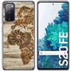 Tumundosmartphone Cover TPU Gel per Samsung Galaxy S20 Fe Disegno Disegni - Legno 07