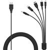 AXFEE Cavo di Ricarica per DS Lite, 5 in 1 Caricabatterie, Cavo di Ricarica USB da 1.2 m, per New 3DS XL/3DS XL/New 2DS XL/2DS/Dsi XL, PSP 1000 2000 3000