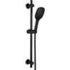 Görbach Colonna doccia con doccetta, asta doccia con supporto per doccia, soffione doccia con tubo e supporto, saliscendi doccia 70cm con tubo per doccia a mano Nero(1210)
