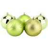 Christmas Concepts Confezione da 5 Extra Large 100mm Lime Green Decorated Christmas Baubles (BA1005LG)
