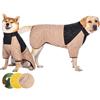 FANSU Impermeabile Cappotto Cane per Cani di 5-40 kg, Invernale Vestiti per Cani Cappottino Cane Taglia Piccola Cappottino Cane Taglia Media Cappotto Cane Taglia Grande (5XL,Cachi)