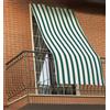 GEMITEX Tenda da sole RIGA VERDE, 150x290CM, COMPLETA DI OCCHIELLI E GANCI PER UNA SEMPLICE INSTALLAZIONE. PROTEGGE LA TUA CASA DAL SOLE E CREA ZONE OMBREGGIATE. Ideale in campagna, al mare, spiaggia