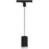 Paulmann 95405 Sistema a binario ProRail3 apparecchio a sospensione Corus max. 50 W nero binari metallo, plastica sistema di illuminazione E27