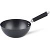 Ken Hom KH420001 Mini Wok Antiaderente Acciaio al Carbonio, 20cm, Excellence, Padella a Induzione/Compatibile con Utensili in Metallo, Lavabile in Lavastoviglie, 5 Anni di Garanzia, KH420001