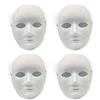 ICE TOYS 4 Maschere bianche feminile da personalizzare per carnevale halloween feste eventi per scuola fai da te (Forma 7)