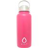 KORWATER Rok - Bottiglia in Acciaio Inossidabile, Acciaio Inox, Quartz Rose, 9 x 9 x 24 cm