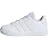 adidas Grand Court 2.0 K, Sneaker Bambini e ragazzi, Cloud White Cloud White Grey One, 32 EU