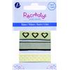 Récréatys 4425 10 12 3 - Nastri Assortiti in Cotone su Supporto di Carta, Colore: Talpa, 1 m