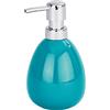 Wenko 22000100 Polaris - Dispenser di sapone in ceramica, 9,5 x 8,5 x 16,6 cm, colore: Petrolio
