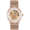 RORIOS Automatico Meccanico Orologio Donna Luminoso Orologio da Polso Scheletro Dial Elegant Women Watches