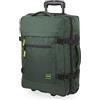 JASLEN - Valigia Bagaglio a Mano 55x40x20 Semirigido. Trolley Bagaglio a Mano. Valigie Trolley Piccolo da Viaggio. Materiale Polyester Resistente e Super Leggero, Cachi