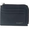 Cult Portafoglio Porta Documenti Uomo con porta documenti e carte Nero 2 cm Larghezza 10 cm Altezza 9 cm Pelle