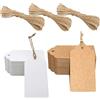 G2PLUS 200PCS Etichette Regalo,5x10cm Etichette Carta Kraft