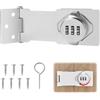 Erzekrim Serratura a Combinazione a 3 Cifre Serratura Meccanica 4,5 Pollici Password Hasp Locks Serrature di Gabinetto Password Lucchetto a Combinazione con Viti per Armadietto, Cassetti, Porta