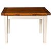 Biscottini Tavolo legno massello 142x80 cm | Tavolo allungabile cucina artigianale Made in Italy | Tavolo pranzo allungabile