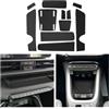 CDEFG Compatibile con Jeep Avenger 2023 2024 2025 2026, Tappetino Antiscivolo Antipolvere Antigraffio Tappetini in Gomma Portabicchieri Auto Avenger EV Hybrid 2023 Accessori (Nero)