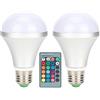 Qyebavge E27 RGB Lampadina 60W LED Cambia Colore Telecomando Lampadina a Risparmio Energetico 85V-265V