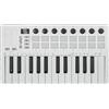 M-Vave SMK 25 MKII - Tastiera controller midi wireless BT con 16 pad retroilluminati, 8 pulsanti, arpeggio, USB, bianco