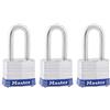Master Lock 3TRILF Lucchetto in acciaio laminato con chiave, 1-1/2 Grillo