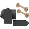G2PLUS 100 PCS Etichette Regalo,Etichette in Carta Kraft,5x10CM Tags Regalo con Spago in Juta da 30M per Matrimoni,Compleanni,San Valentino e Artigianato