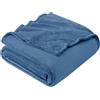 EHEYCIGA Coperta Pile Singolo Matrimoniale, Plaid Divano e Letto Coperte Pile di Flanella Calda Morbida, Twin 150x200 Grigio-Blu