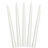 PartyDeco SKMAT-070M - Candele lunghe da tavolo, affusolate verso l'alto, 24 cm, 10 pezzi, colore bianco lucido