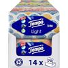 Tempo Light Box - Fazzoletti da taschino, 14 scatole, 70 panni per scatola, morbidi fazzoletti di carta, lavabili in lavatrice