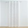 Douceur d'Intérieur, tenda trasparente con occhielli (140 x 240 cm) Karla, bianco, tulle operato applicato