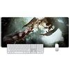 ITBT monster hunter Tappetino Mouse Gaming, Grande Anime Mouse Pad XXL 900x400mm Confortevole, Lavabile, 3mm Antiscivolo Tappetino Scrivania Supporto per Ufficio Computer, Adatto per computer e PC, C