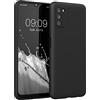 kwmobile Custodia Compatibile con Samsung Galaxy A03s Cover - Back Case per Smartphone in Silicone TPU - Protezione Gommata - nero matt