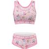 LittleForBig Donna Cotone Camisole e Mutandine Sport Loungewear Usagi Cute & Accogliente Bralette Set, Colore: rosa., XL
