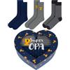 soxo Nonno Calzini Uomo Cotone Idee Regalo Hombre Compleanno Calze Per Festa Regali 40-45 Opa Herz 3 Paia