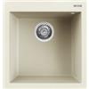 Elleci LGQ10262 Lavello da Incasso 1 vasca Monovasca Sopratop 47 x 50 cm finitura Granitek Classic Bianco Antico 62 Quadra 102
