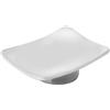 Gedy Petunia-Porta saponetta da scrivania, colore: bianco