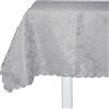 RICAMI FIORENTINI BALDI Ricami fiorentini tovaglia Quadrata cm 180x180 Tessuto antimacchia No Stiro Tipo fiandra rifinitura a smerlo. Molto Resistente. Prodotto Artigianale Toscano. Grigio Perla 45