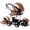 Magic ZC 3 in 1 Sistemi Modulari Sistema da Viaggio per Bambini Passeggini Compatti Reclinabile Passeggino Standard Pieghevole Carrozzine Portatile Passeggino Neonato 0-36 Mesi (518 Khaki)