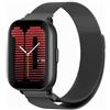 PaceBid 20mm Cinturino per Amazfit Active 2/Active 3 Premium/Cheetah 2 Pro | Acciaio Inossidabile in Metallo Magnetico Cinturino di Ricambio per Amazfit Active/T-Rex 3 Pro 44mm/GTR Mini/GTS 4, Nero