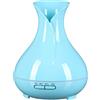 SIXTOL Vulcan Diffusore di aromi in legno azzurro, 350 ml, umidificatore ad ultrasuoni, per umidificare e profumare la casa, la camera da letto, l'ufficio, l'aromaterapia, per oli essenziali