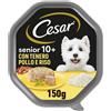 Cesar Senior Dog in Gelatina Vaschetta Multipack 14x150G POLLO E RISO
