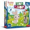 Trefl - Hop Hop! I Piccolini e l'Orsacchiotto [Bobaski i Miś], il Primo Gioco da Tavolo per i Più Piccoli - Coniglietto di Peluche, Gioco Collaborativo con Compiti