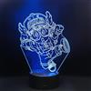 WOLOSTORE | Lampada Anime Manga Arale Dr. Slump| Decorazione Ambienti | Lampada da comodino | Luce notturna colorata | Illuminazione per bambini e adulti | USB | Luce fissa o Carosello | Cavo