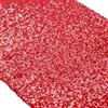 ShinyBeauty Tovaglia luccicante con decorazioni a sequin rosse da 30 x 180 cm per centrotavola in lino per matrimoni, eventi, decorazioni natalizie e Halloween (colore rosso).