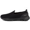 Skechers Go Walk 5, Sneaker Infilare Donna, Nero Black Textile Trim, 38 EU