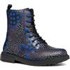 Geox J Eclair Girl D, Stivaletto, Black/Royal, 27 EU