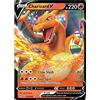 Titan Cards Charizard V 019/189 - Carta Pokemon ultra rara (Oscurità Ablaze) + TitanCards® Toploader