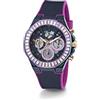 GUESS Orologio Analogico Quarzo da Donna con Cinturino in Pelle GW0463L2