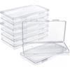 Qualsen Scatole Plastica con Coperchio, 8pack x 19.5 x 10.5 x 2.3 cm