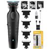 KEMEI 2299 Trimmer, Tagliacapelli Uomo Professionale, Macchinetta per Capelli Senza Fili, Regolabarba Regola Barba Elettrico Trimmer Capelli con 3 Pettini Guida