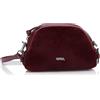 aleva, Borsa con pelliccia sintetica Donna, rosso scuro